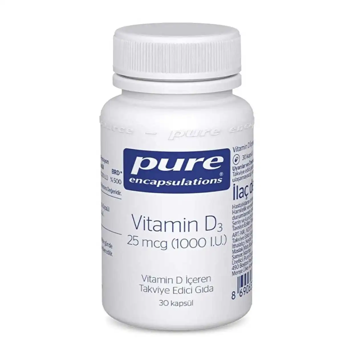 Sağlıklı Bir Vücut İçin En İyi D Vitamini Takviyeleri Pure Encapsulations D Vitamini Takviyesi